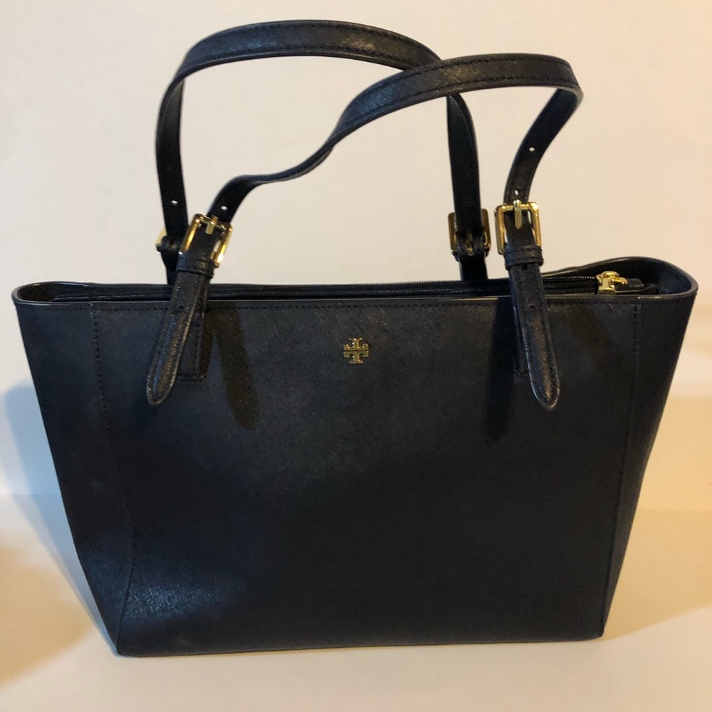 Tory Burch York small buckle tote in navy